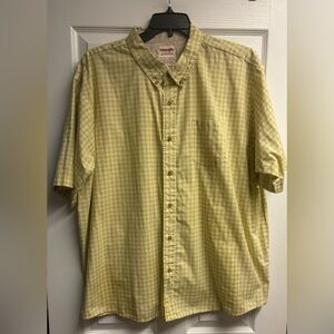 Wrangler Authentics Cotton Blend Short Sleeve Button Down Shirt Size 3XL